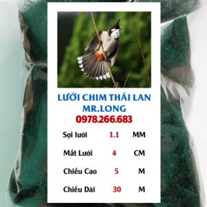 Lưới Bẫy Chim Chào Mào 30×5 MR.LONG: 0978.266.683