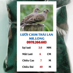 Lưới Bẫy Chim Cu Tiểu 40×7 MR.LONG: 0978.266.683