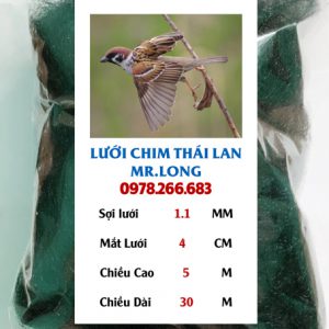 Lưới Bẫy Chim Sẻ 30×5 MR.LONG: 0978.266.683
